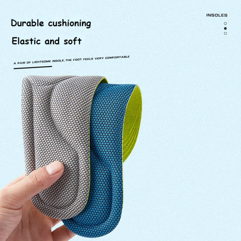 Arch Support Insoles Men Women Fashion Massage Anti slip Shoes Cushion Pads Solid Memory Foam Sole Orthotic Insole