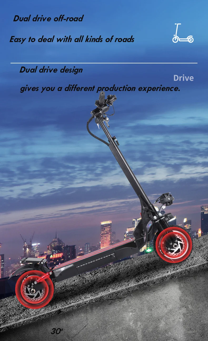 500w brushless motor big battery high quality  electric mobility scooter powerful for adults