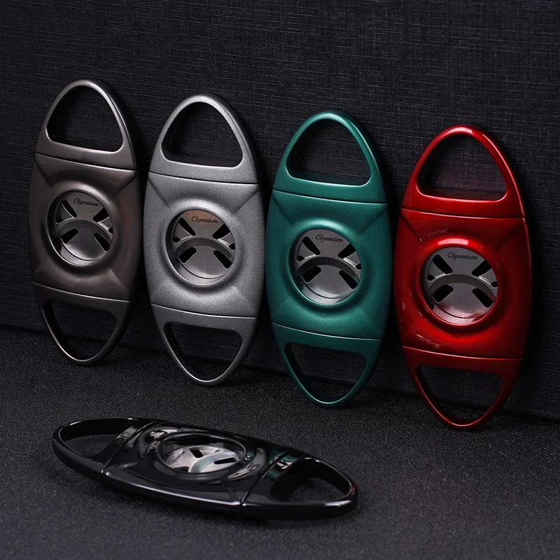 Резак для сигар высокого класса большого калибра 26 мм с вырезами лезвия Гильотинный Портативный нож ножницы Подарочная коробка Упаковка