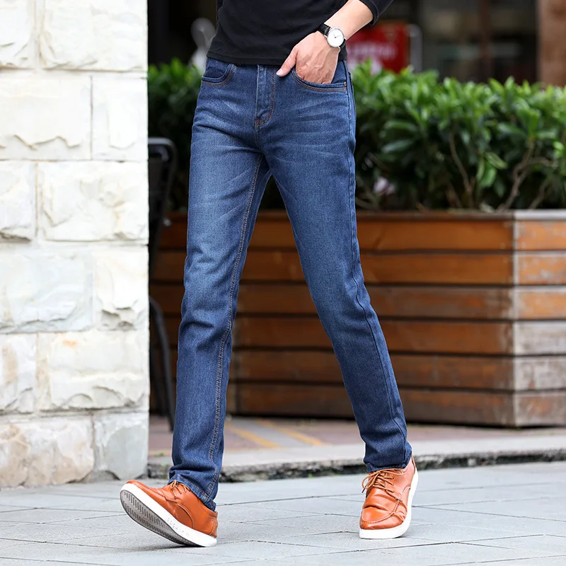 High Quality Blue Streetwear Wash Low Moq Big Size Jeans For Men New Styles