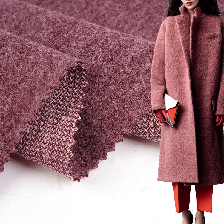 New fashion elegant super soft velour sustainable yarn dyed single brushed fleece GRS poly viscose pant fabric