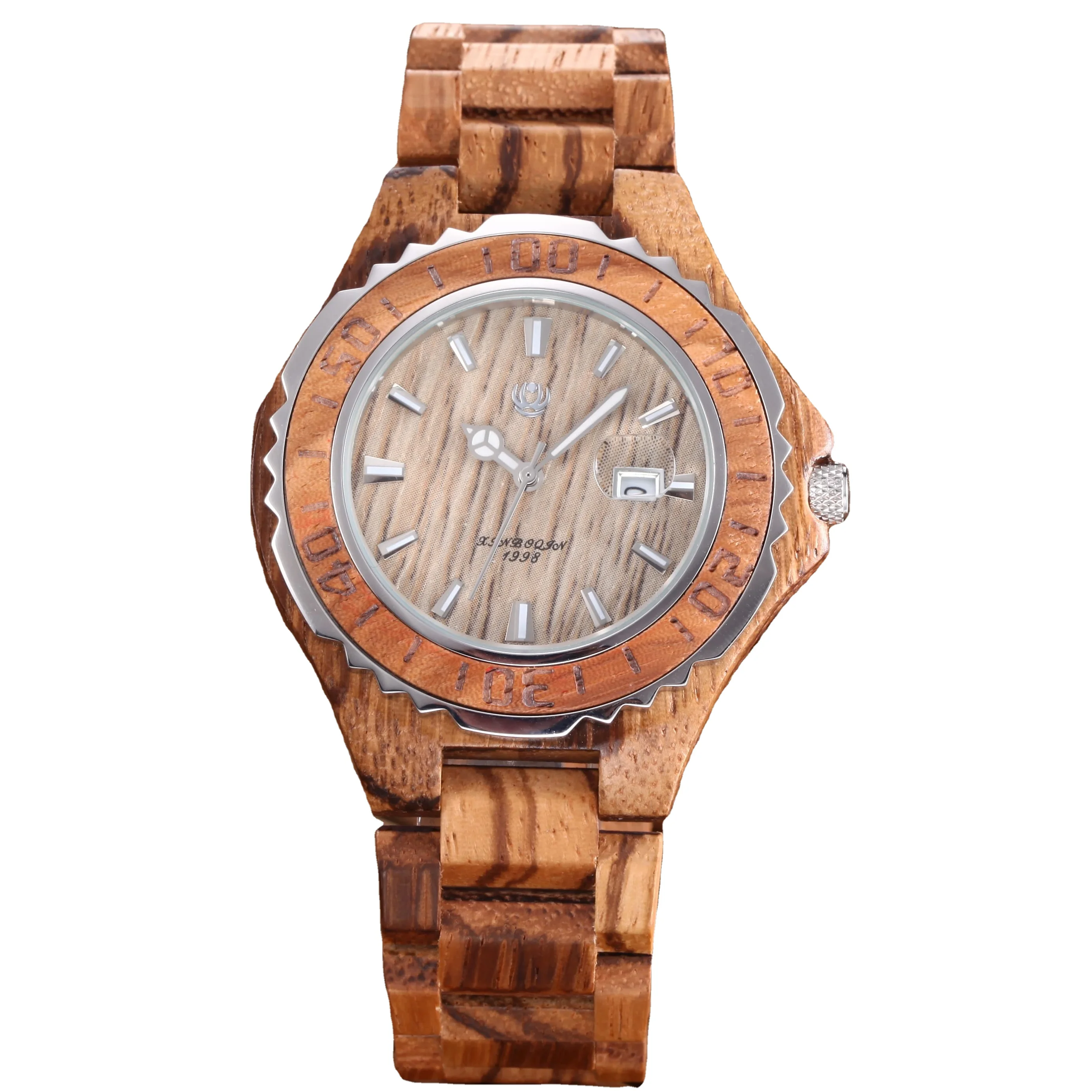 Quartz Watch Hot Sale Custom Luxury Low Moq Business Water Resistant Wrist Eco-friendly Men Glass MIYOTA Wood Watch