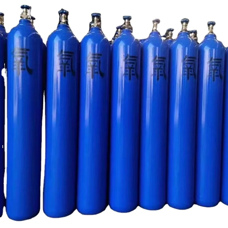 Big Size 40L 50L ISO Standard Oxygen Gas Cylinder For Industry And Medical