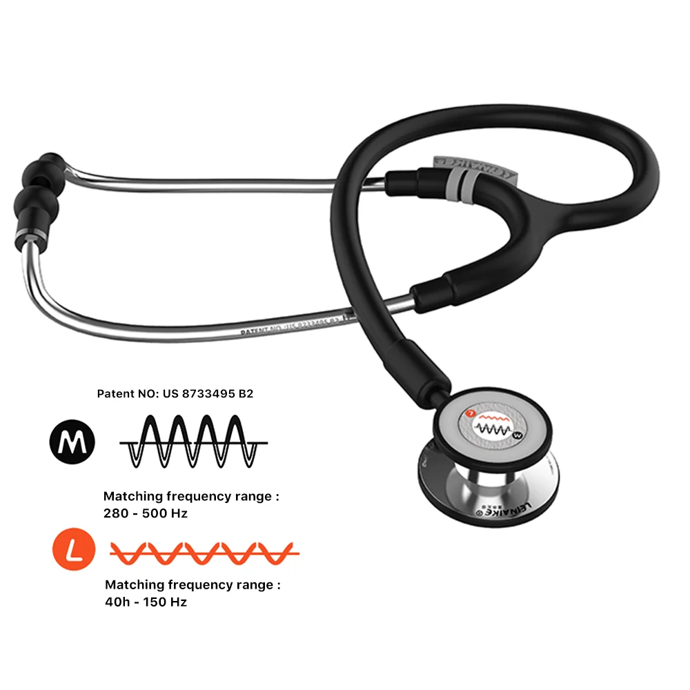Provided Brand Custom Dual Frequency Noise Reduction Deluxe Double Head Professionnel Best Stethoscope