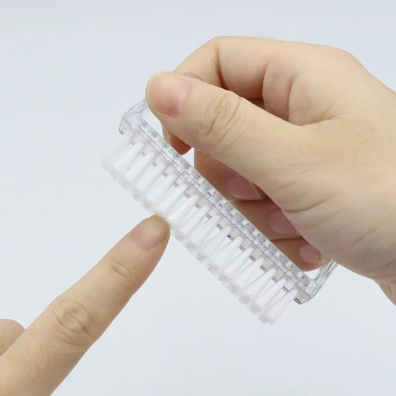 factory outlet oem large plastic manicure brush for nail dust cleaning tools