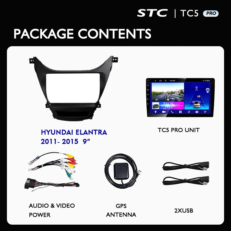 4 Core Android Car Radio 2 Din Carplay Touch Screen  Car Dvd Player For Hyundai Elantra 2014 Gps Auto Electronics