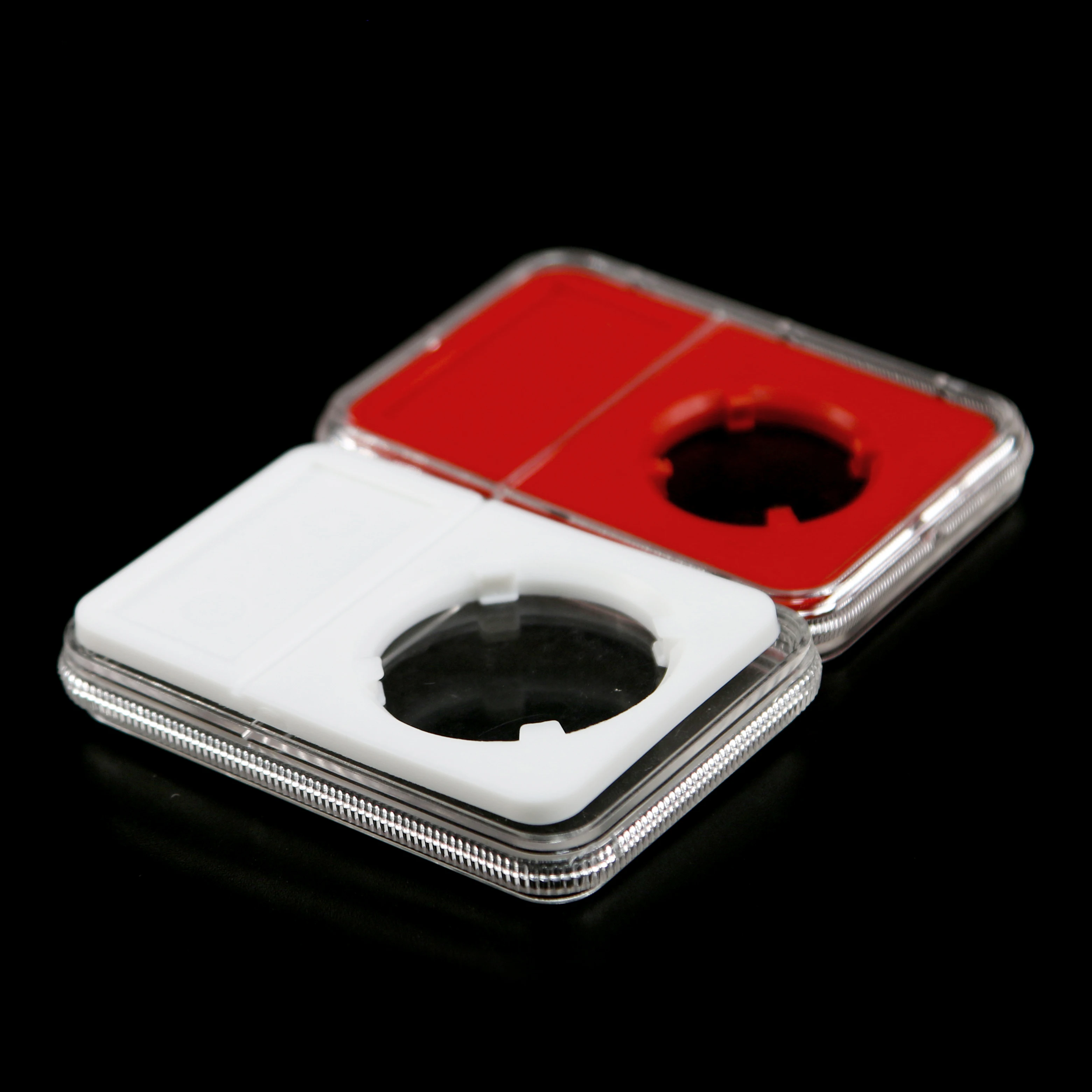 80*60mm Ultra Perfect Fit Challenge Coin Storage Box Clear Acrylic Graded Coin Slab Shell for PCGS NGC
