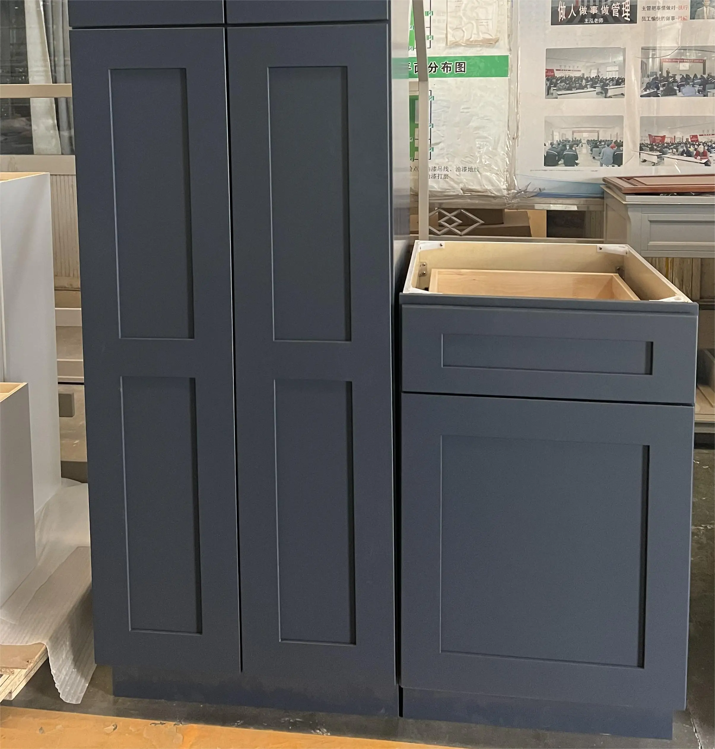 Kitchen Pantry Storage Cabinet with 5-Position Adjustable Shelves