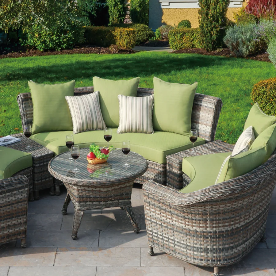 Fashion rattan chair set wicker garden chair set outdoor hotel furniture sofa set