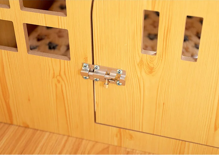 Custom Indoor Outdoor Small Dog Cat Bed Cave Wooden Cages Wood Pet