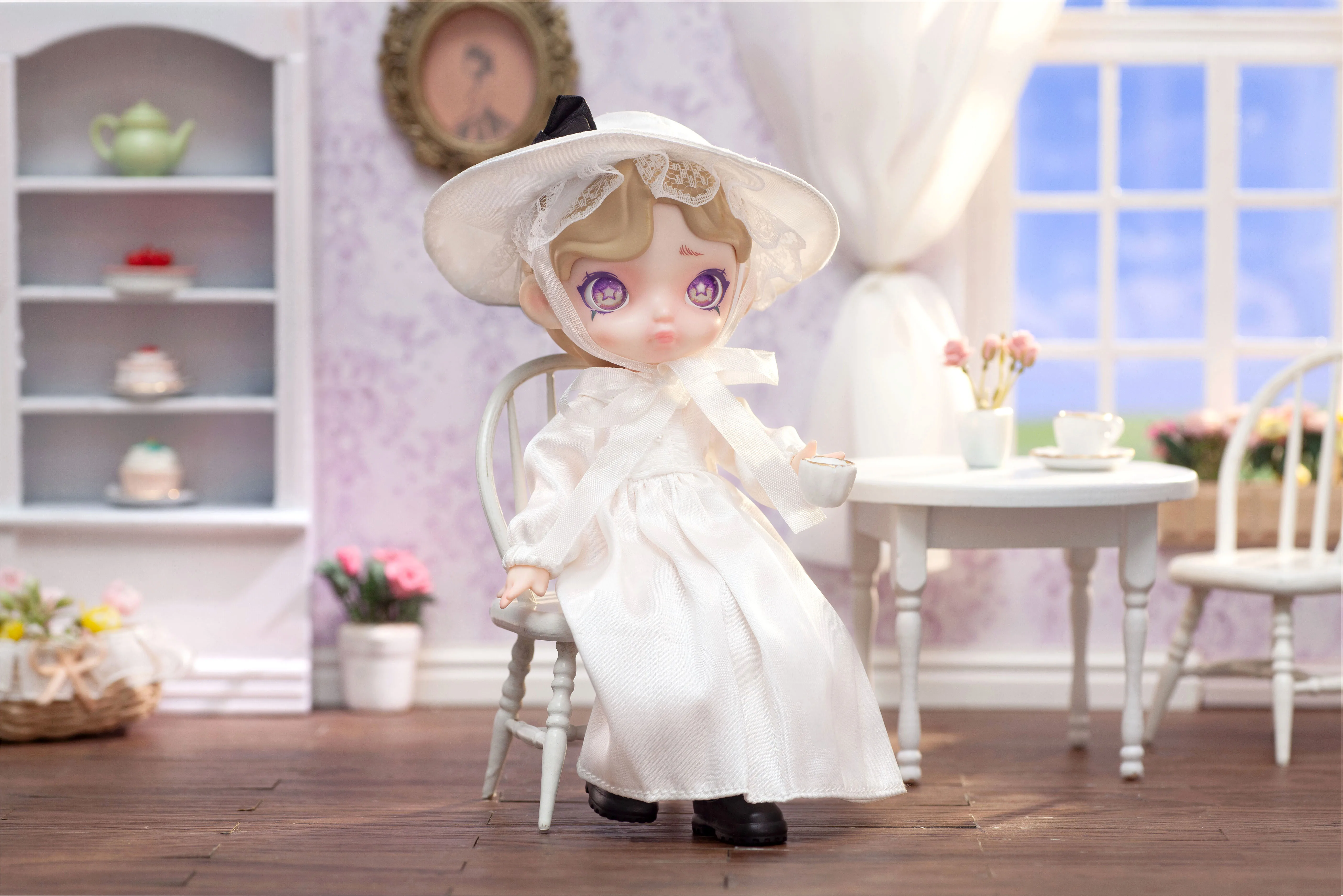 Лидер продаж фигурки BJD куклы Laura черно-белые серии бестселлер полный комплект одежды со скидкой по заводской цене