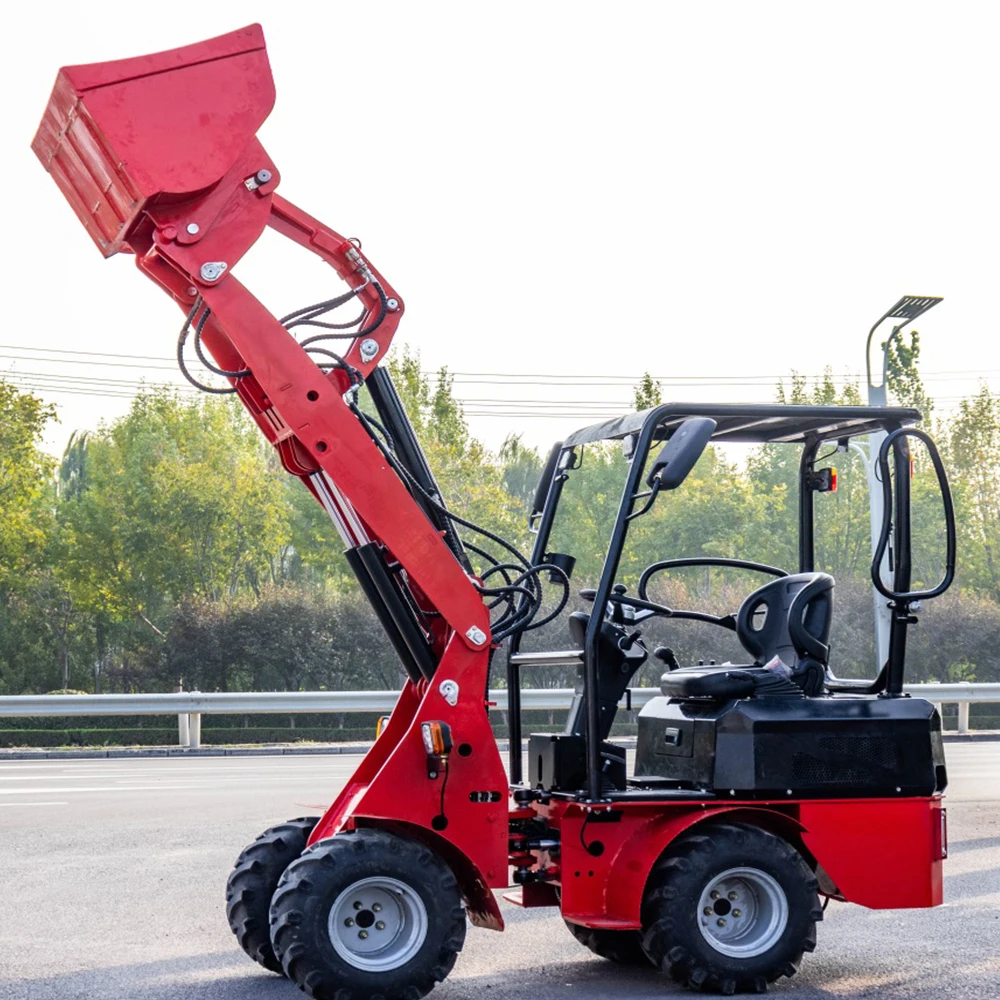 USA Hot Mini Loader 600kg Capacity Multifunctional Small Wheel Loaders Diesel Track New Used Free