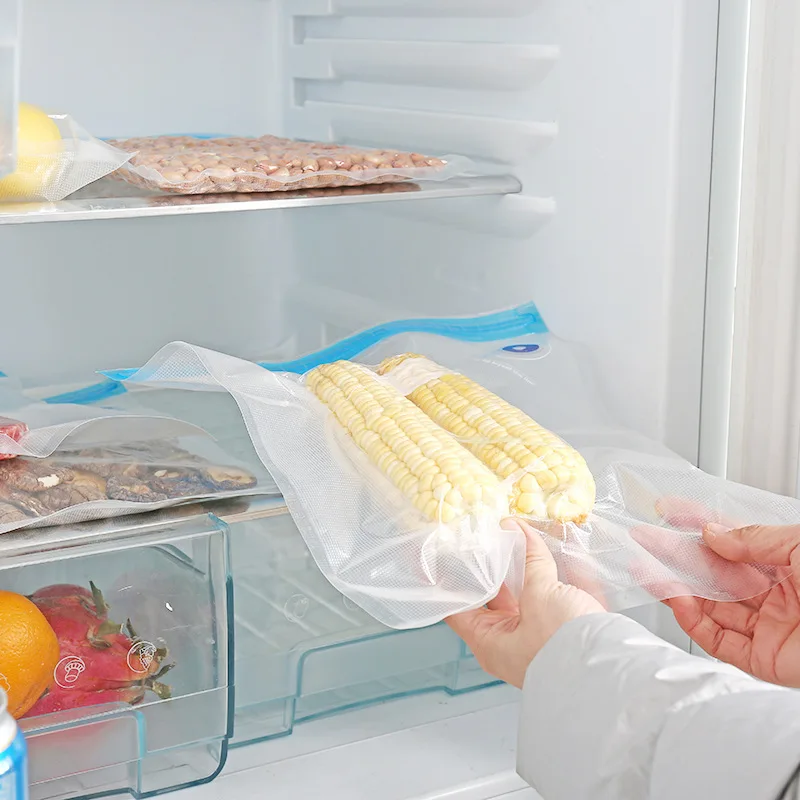 TXL555 Food Packaging Vacuum Compression Sealing Bag Resealable Food Preservation Bags Vegetable Fruit Vacuum Storage Bags