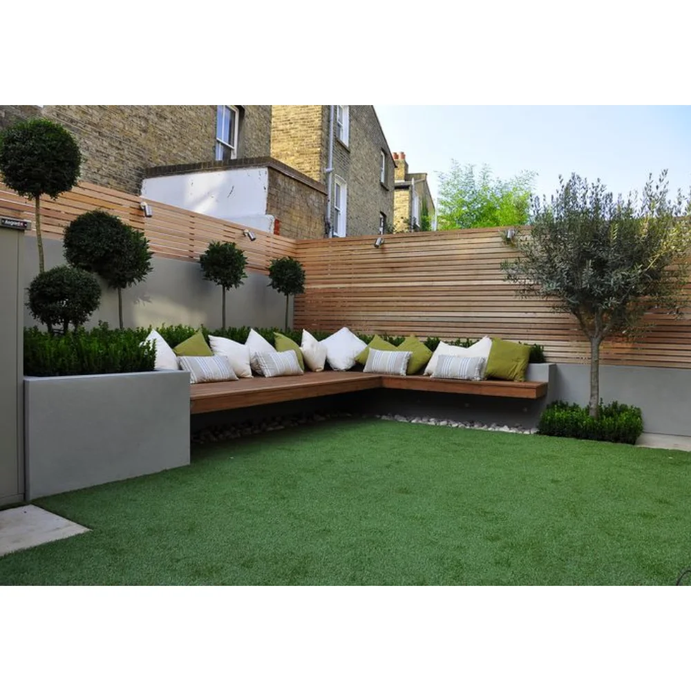 
China UV Resistant Synthetic Grass Home, Landscaping Interlocking Artificial Grass Garden/ 