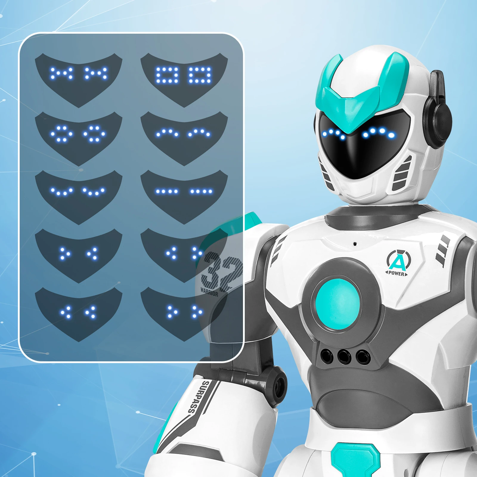 Intelligent Voice Controlled Gesture Sensing Robot Toy Kids Multi-function Programmable Educational Toys Smart Intelligent Robot