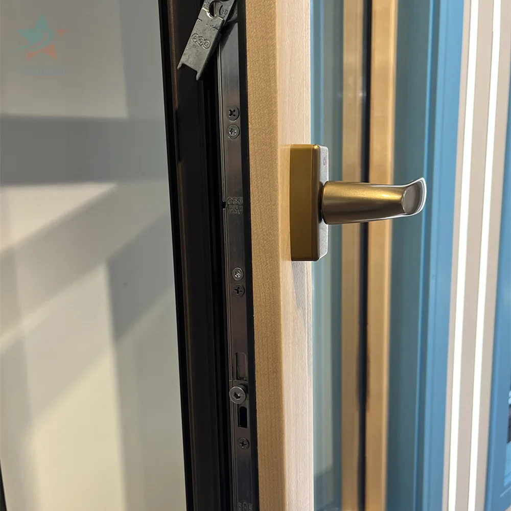 High End Aluminium Clad Wood Sliding Windows Doors