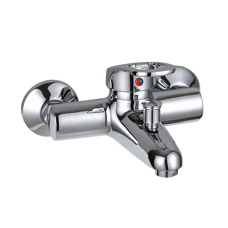 Custom Wall Mounted Bathroom Fittings 2 Holes Zinc Shower Mixer Bath Shower Faucets