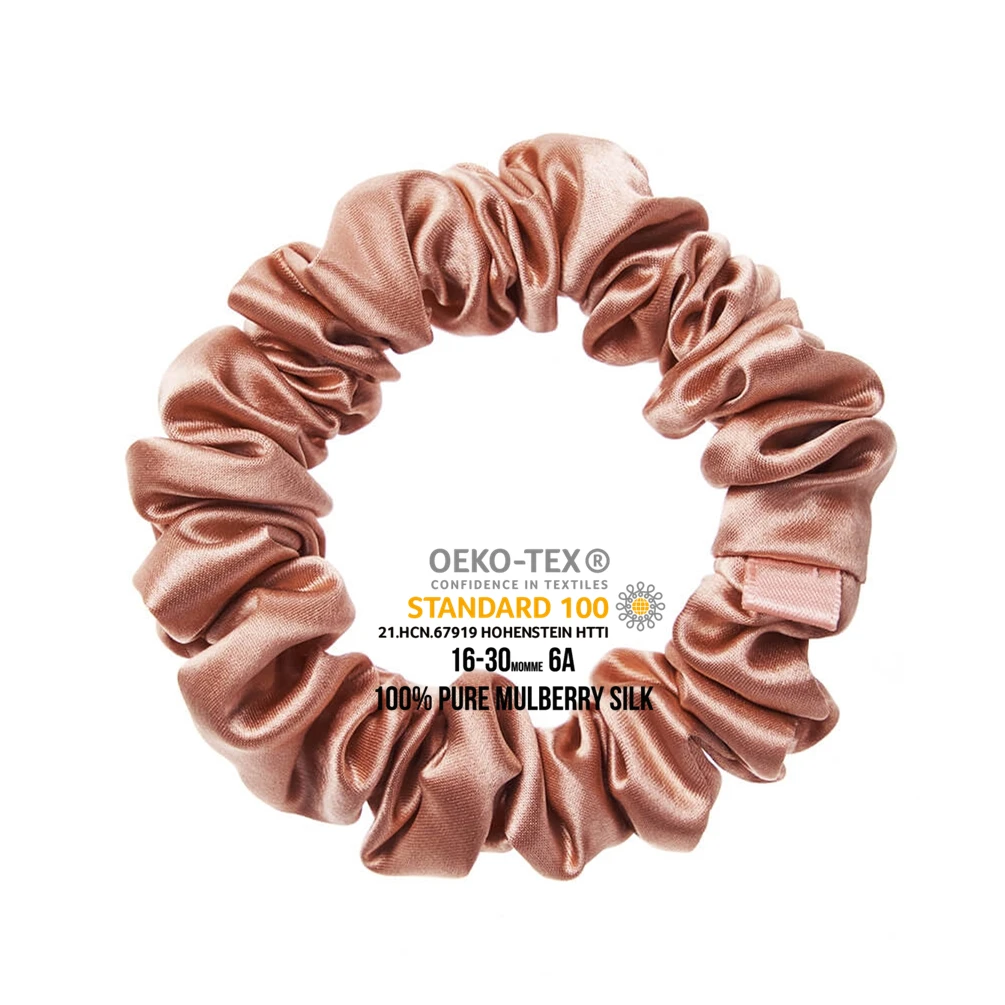 Fashion  Product Solid Color Silk Scrunchies Women Accessories Silk Elastic Hair Ties Girls Silk Scrunchies