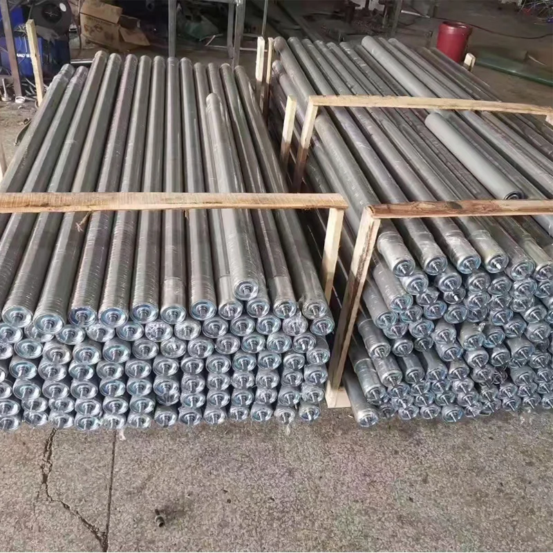 Gravity Roller Pvc Roller Pu Coated Pu Cover Rubber Lagging Roller