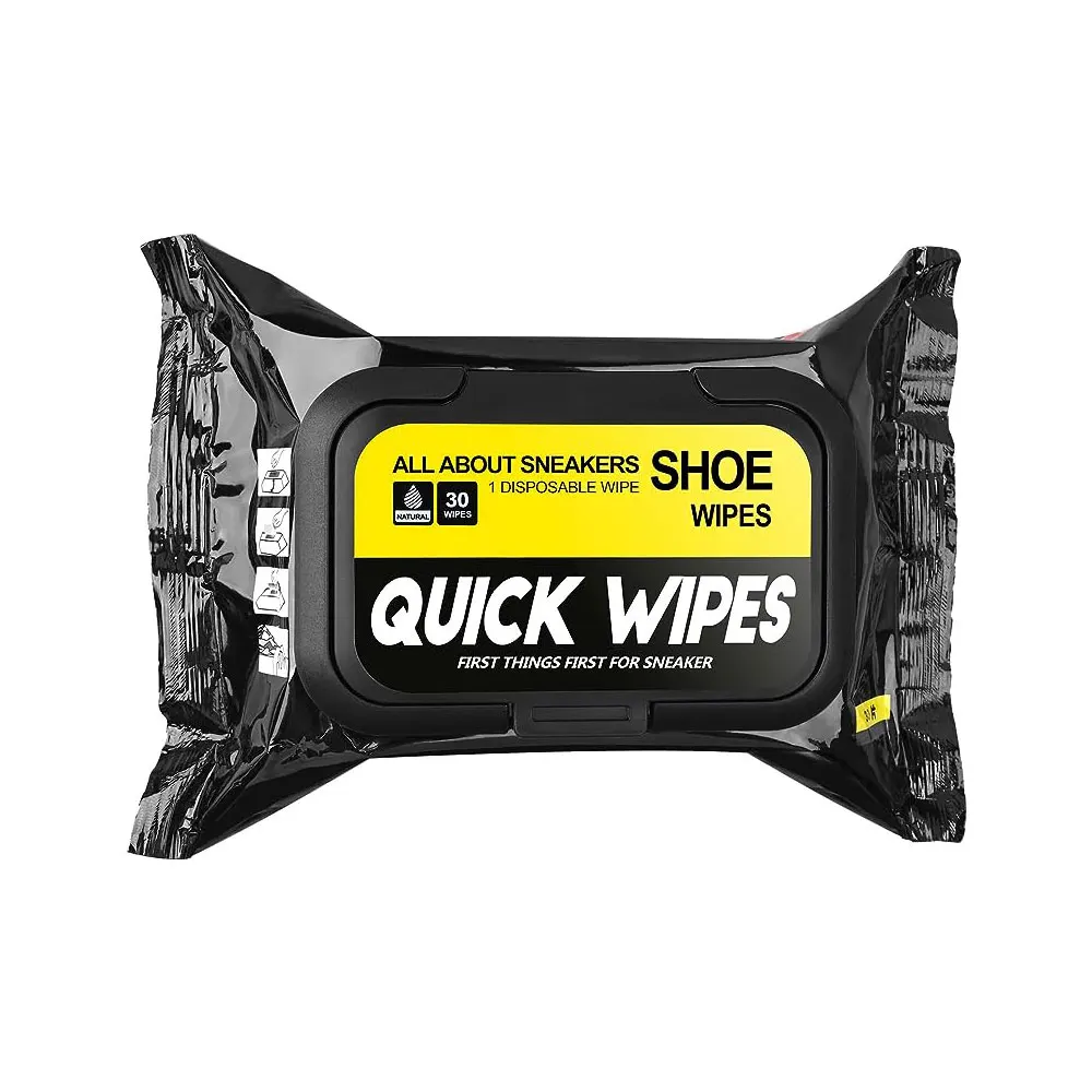 Shoe Wipes, Quick Wipes for Sneakers, Sneakers Wipes Disposable Portable Wipes Removes Dirt Stains