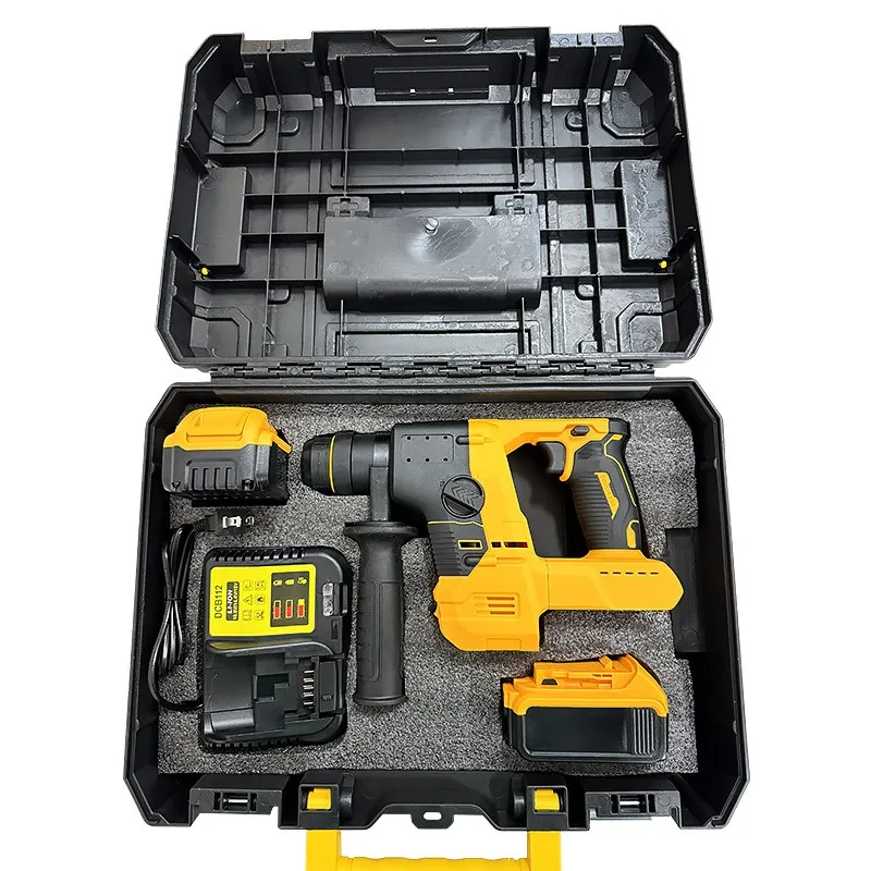 dcb battery Cordless Electric Hammer Drill 4800ipm Brushless Rotary Hammer Drilling Chiseling Tool for Makita 18V Battery