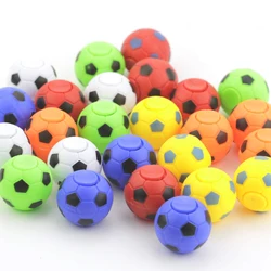 Fun 1.4Inch Mini Sensory Stress Hand Spinner Fidget Finger Ball Soccer Football Spinner Toy for Teens Adults