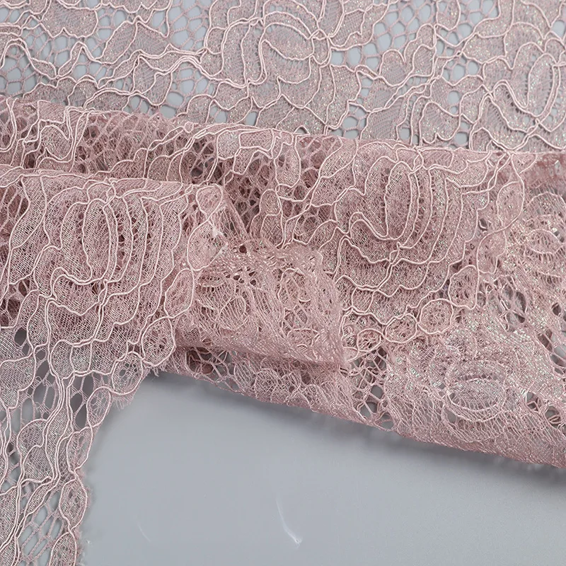 Embracing green living, 2024 Spring High-End Lace Fabric crafted from eco-friendly materials showcasing natural beauty