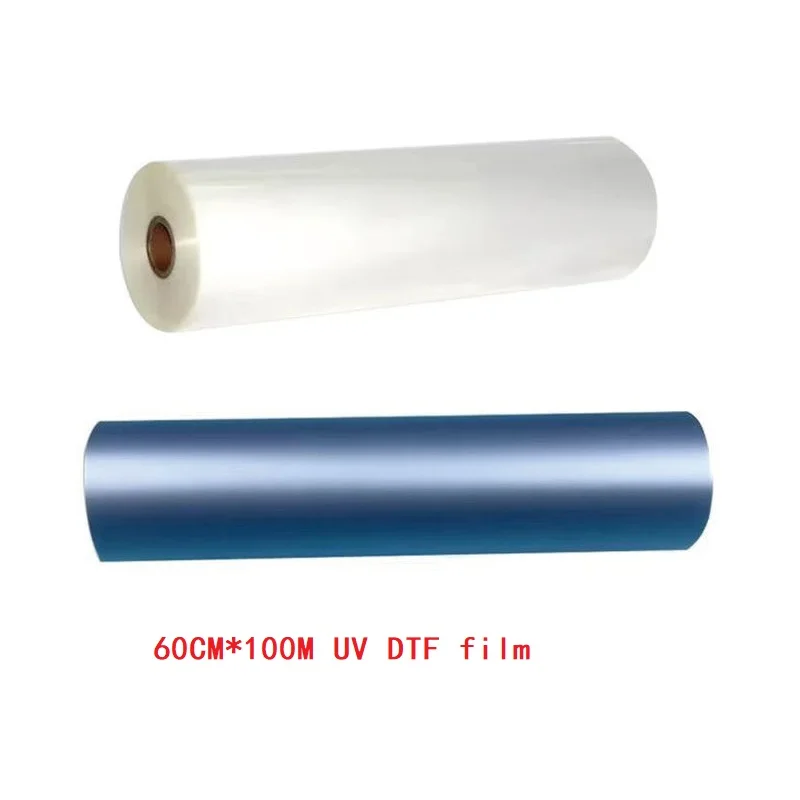 Bosim 60CM UV DTF film Foil Cold Transfer AB film printing roll gold silver laser pet film for UV dtf printer