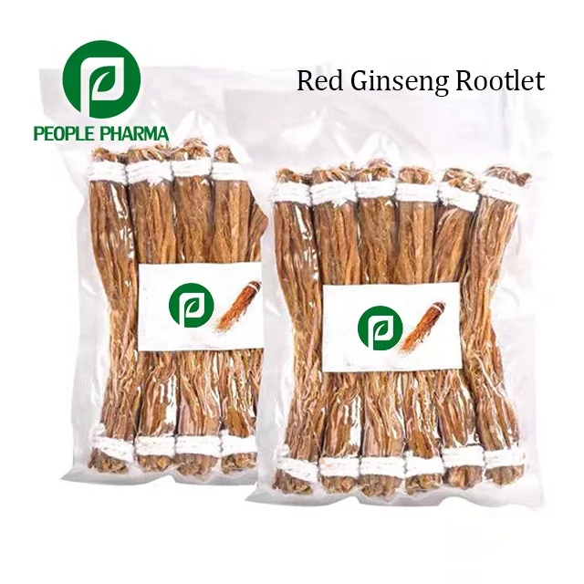 4 года красный женьшень Panax Rootlet сушеные красные волокна
