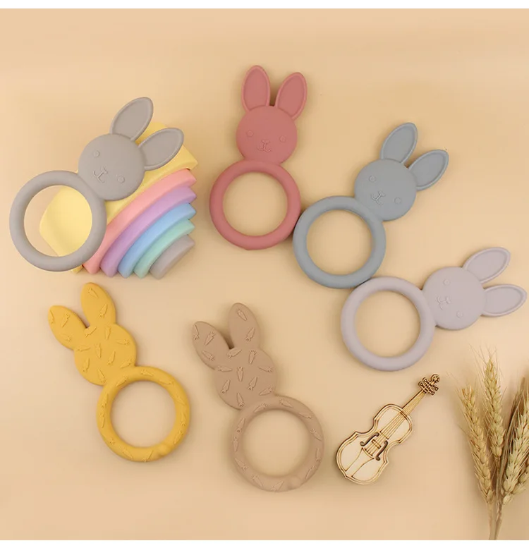 YDS Silicone Baby Teether Baby Teething Toys for Infants Soothing Teether for Babies