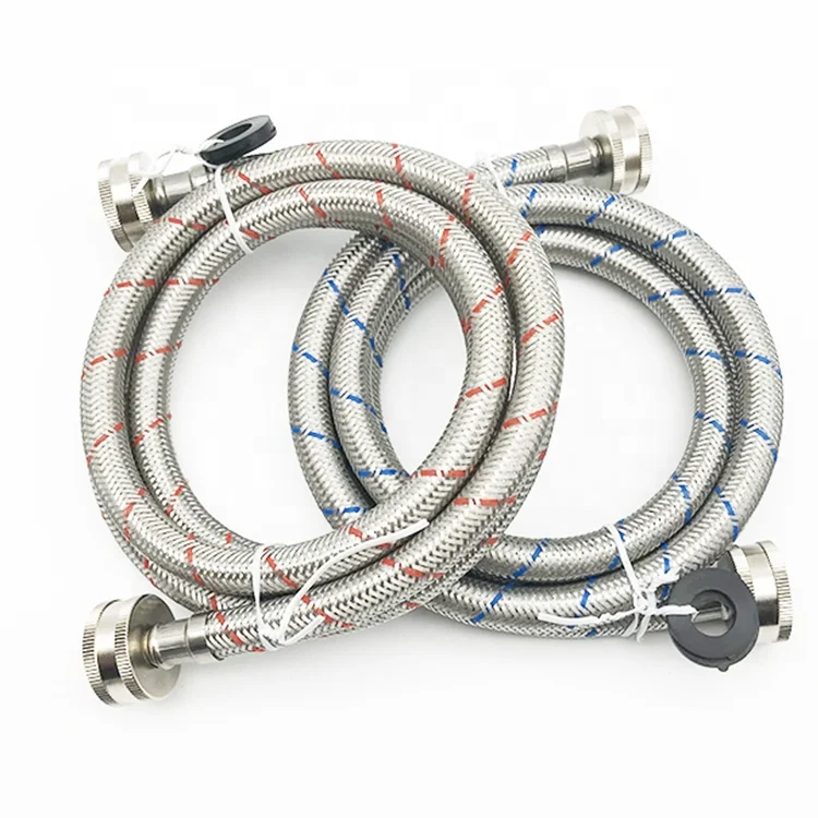 4 фута UPC NSF одобренный гибкий lg впускной шланг для стиральной машины из нержавеющей стали