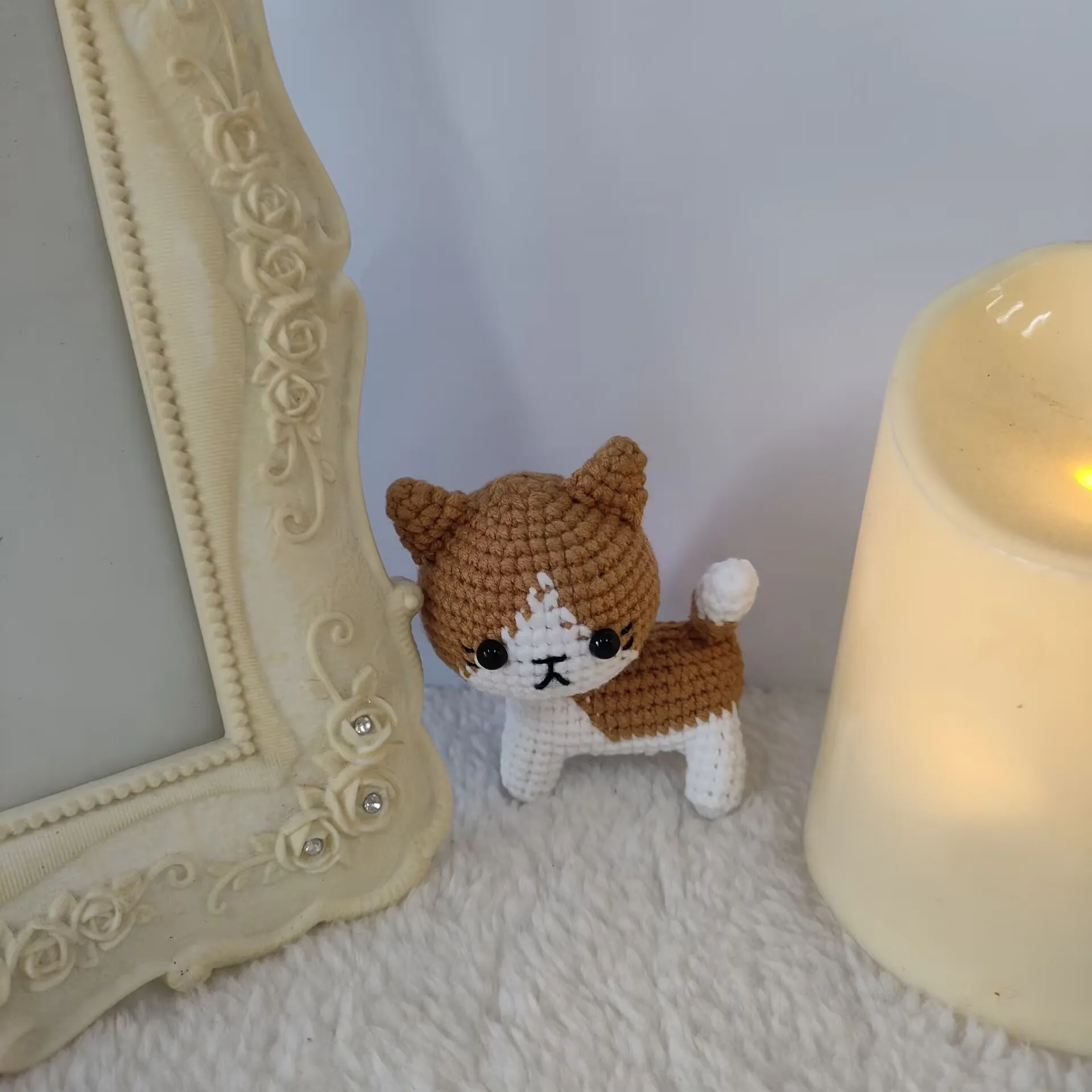 Popular Custom Handmade Finished Crochet Stuffed Soft Plush Cute Baby Animals Toys Panda Frog Cat Bear Amigurumi