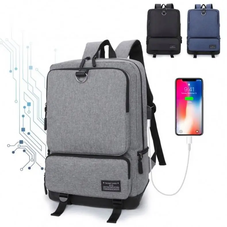 Wholesale Multifunctional Waterproof Business, Backpack Smart Anti-theft Usb Charging Laptop Backpack Bag With Usb Charger Port/