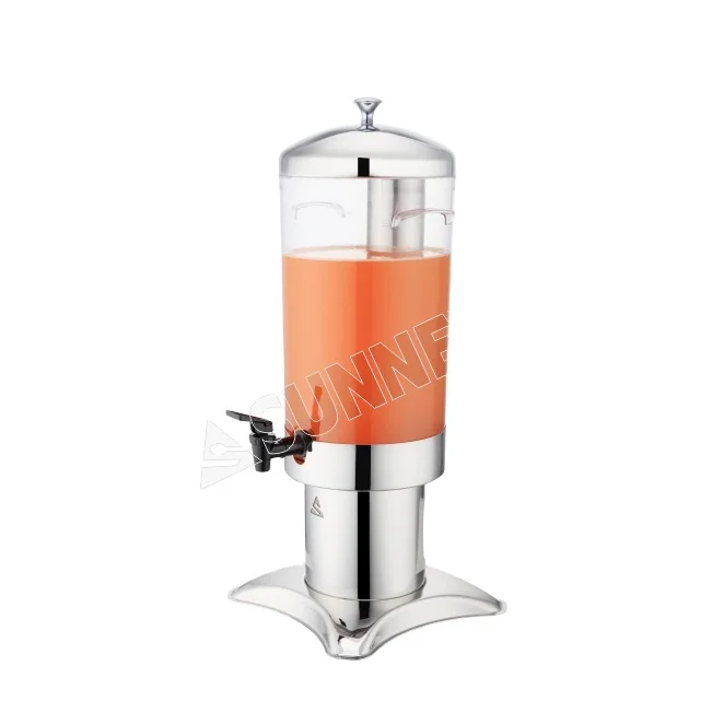 Sunnex Modern Beer Tower Tabletop Liquor Dispenser Stainless Steel Single Beverage Dispenser