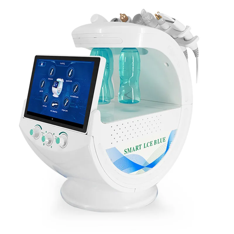 7 в 1 Смарт Ice Blue дермабразия гидро лицевая с анализа кожи Диагностика ультразвуковое по уходу за кожей