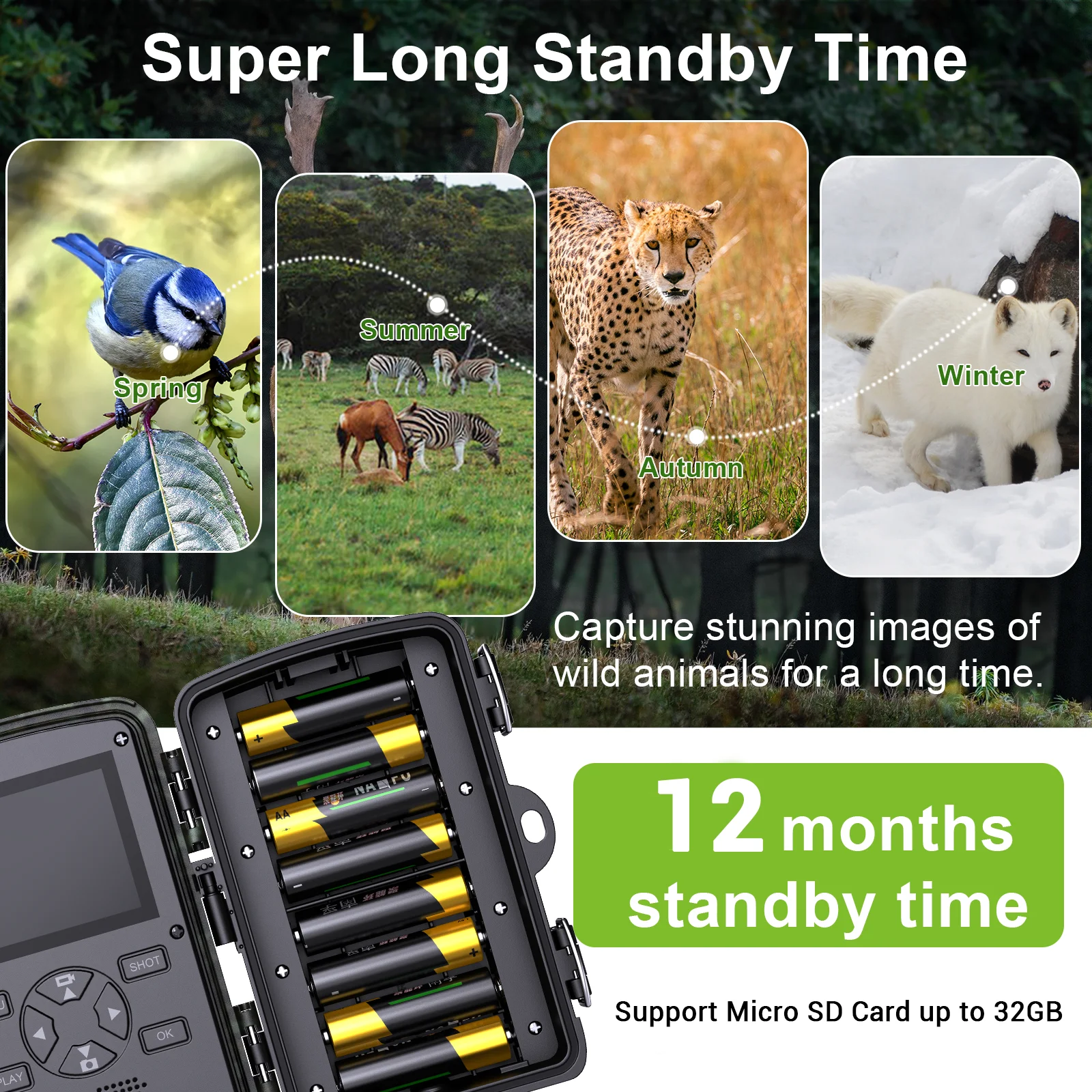 Hot Selling WiFi Hunting Camera APP support Wildlife Trap Scouting Photo Video Trail Camera for Hunting