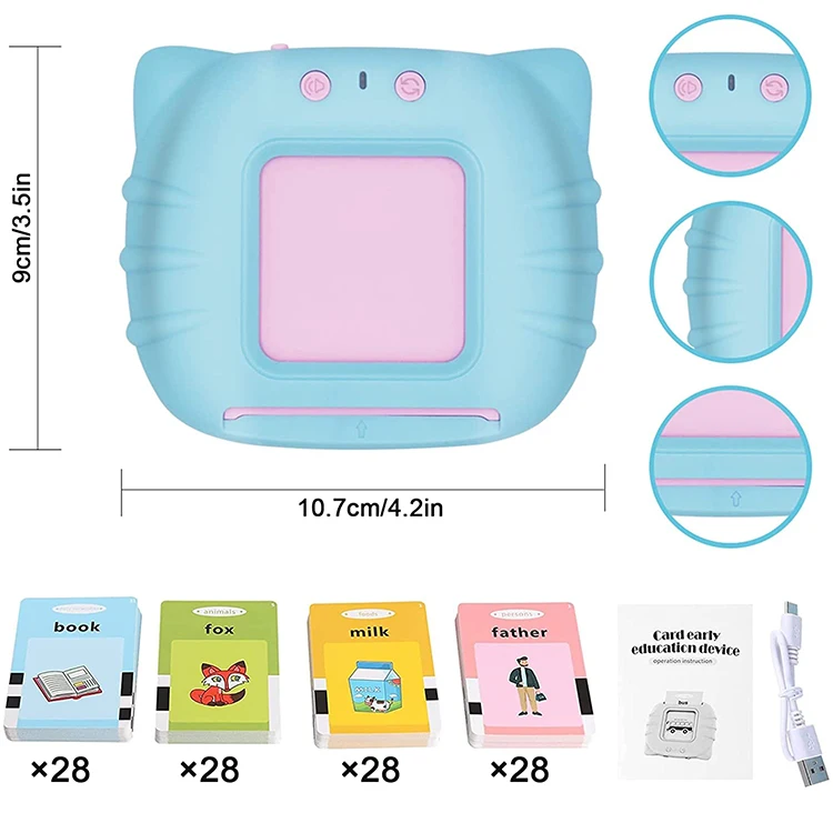 English Learning Story Telling Teller Learning Machine Talking Flash Cards Learning Toys For Toddlers 1-