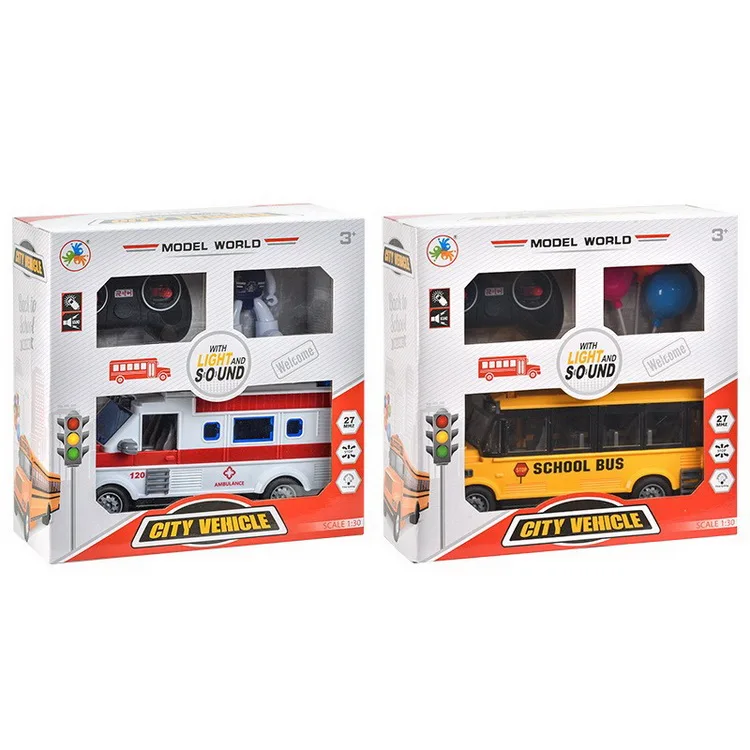 Baby Yellow School Bus Simulation Model Toy Remote Control Vehicle