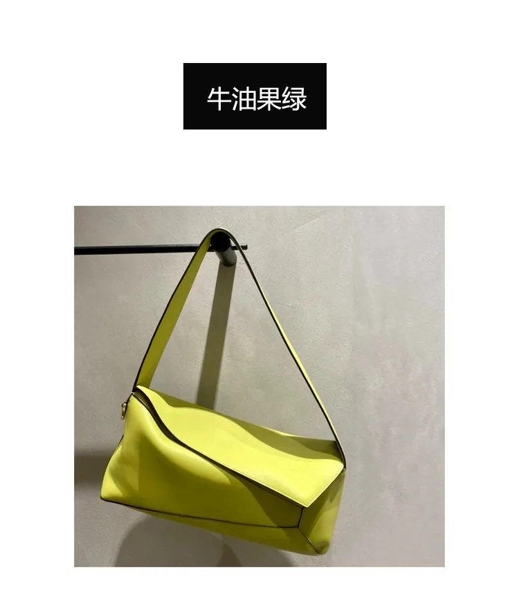 2022 new fashion leather bag deformation geometric underarm bag hobo geometric small women shoulder bag