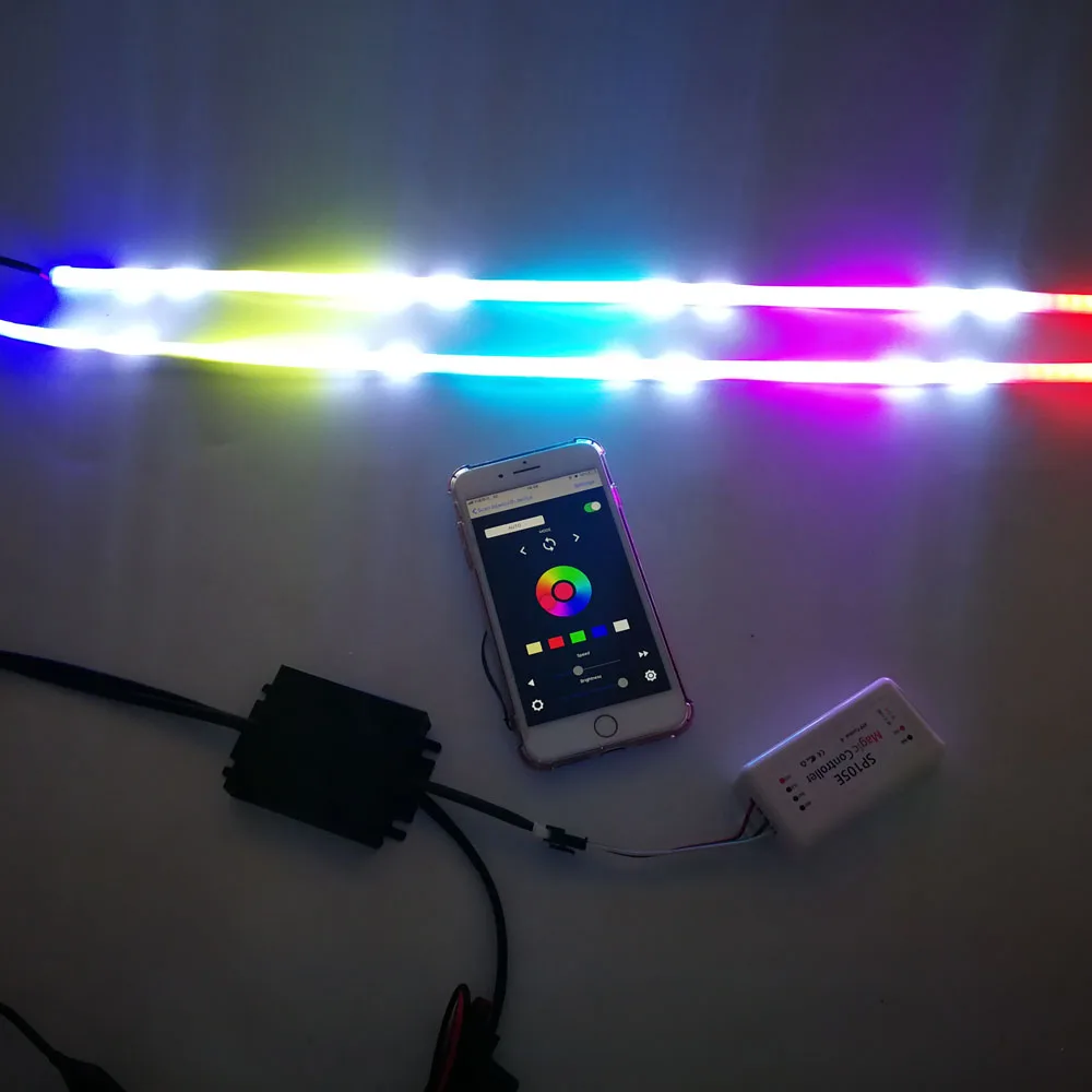 MS-07 12V SRGBHV auto lighting system 12v srgb strips color chasing drl led strips app control