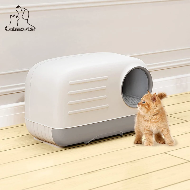 OEM ODM Portable Semi-Enclosed Cat Litter Basin Hidden Reusable Litte Cat Litter Box