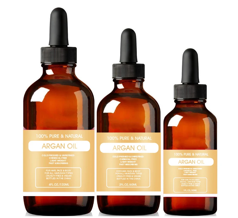 Argan Oil of Morocco 4oz - carrier oil for Dry, Damaged &Coarse Hair pure Moroccanoil Cold Pressed for body &face