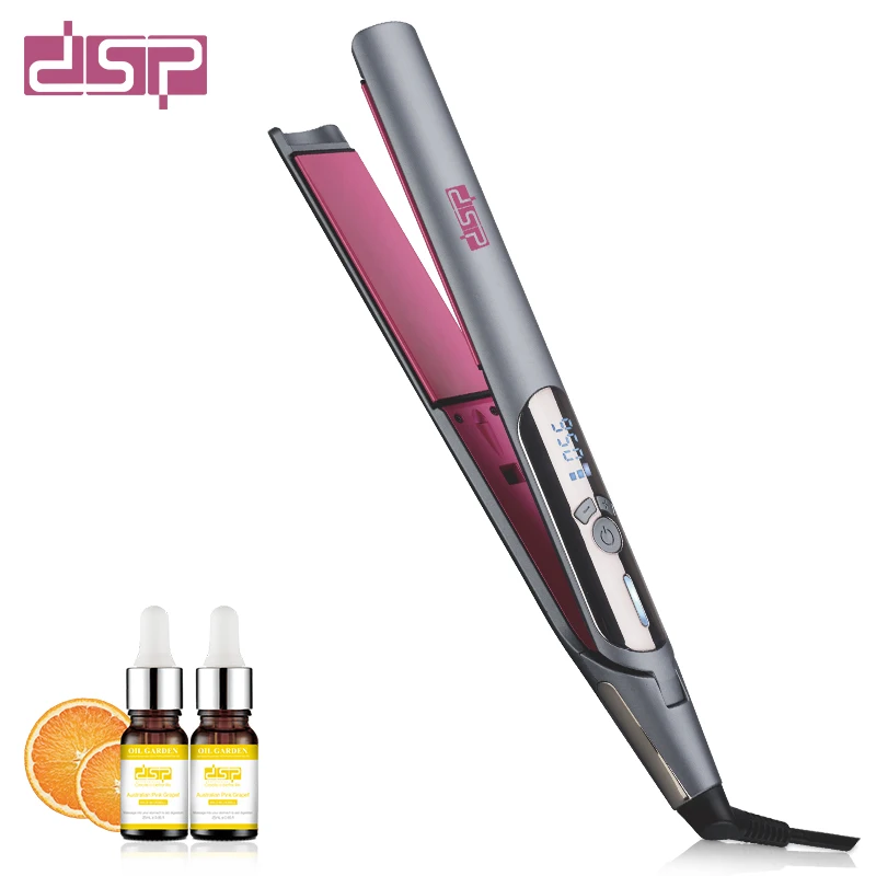 DSP High Quality Nice Shape Good Aluminum PTC Rapid Heating 360 Degree Rotary Power Cord Hair straightener