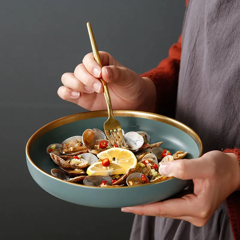 Baby Glass Plates Sets Party Tableware Crystal Fine Bone China Dinnerware Set