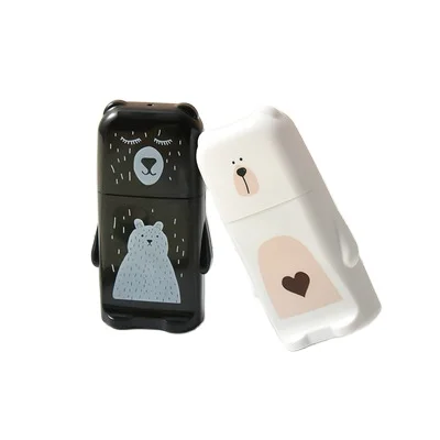 Correction tape black and white bear  tape pet transparent film  source correction tape wholesale