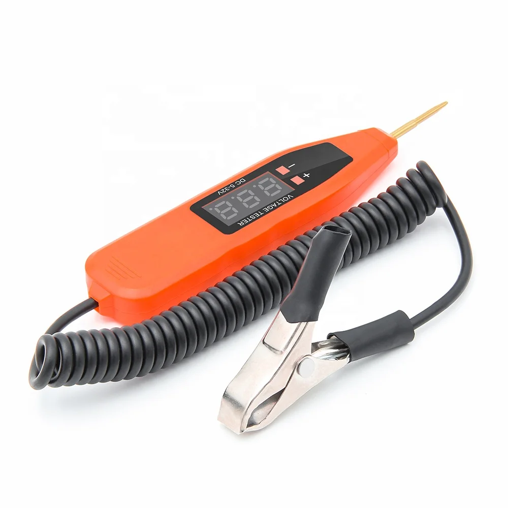 5-32V Digital Car Electrical Test Pen Voltage Tester Power Probe Pencil Repair Automobile Accessories Car Battery Tester