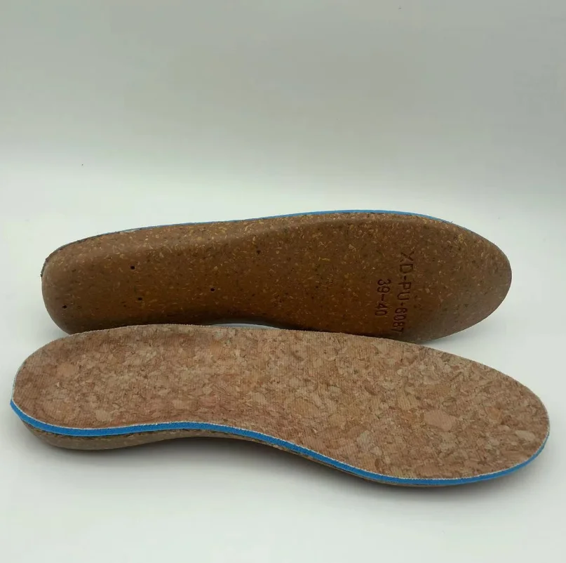 arch support breathable  for sport shoes super PU ortholite comfort foam cork insoles