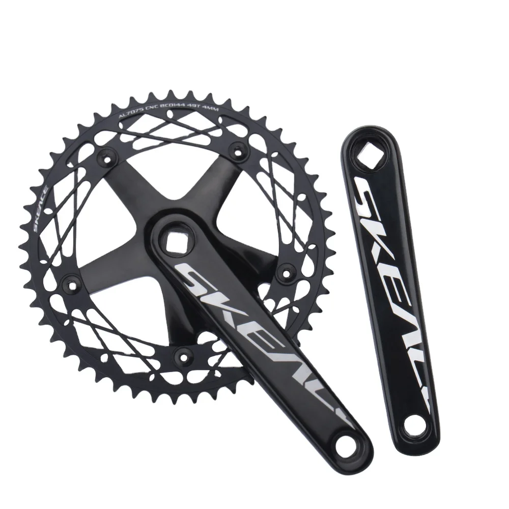 China new design Mountain BMX bike square crankset chainring top quality 144BCD bicycle crank
