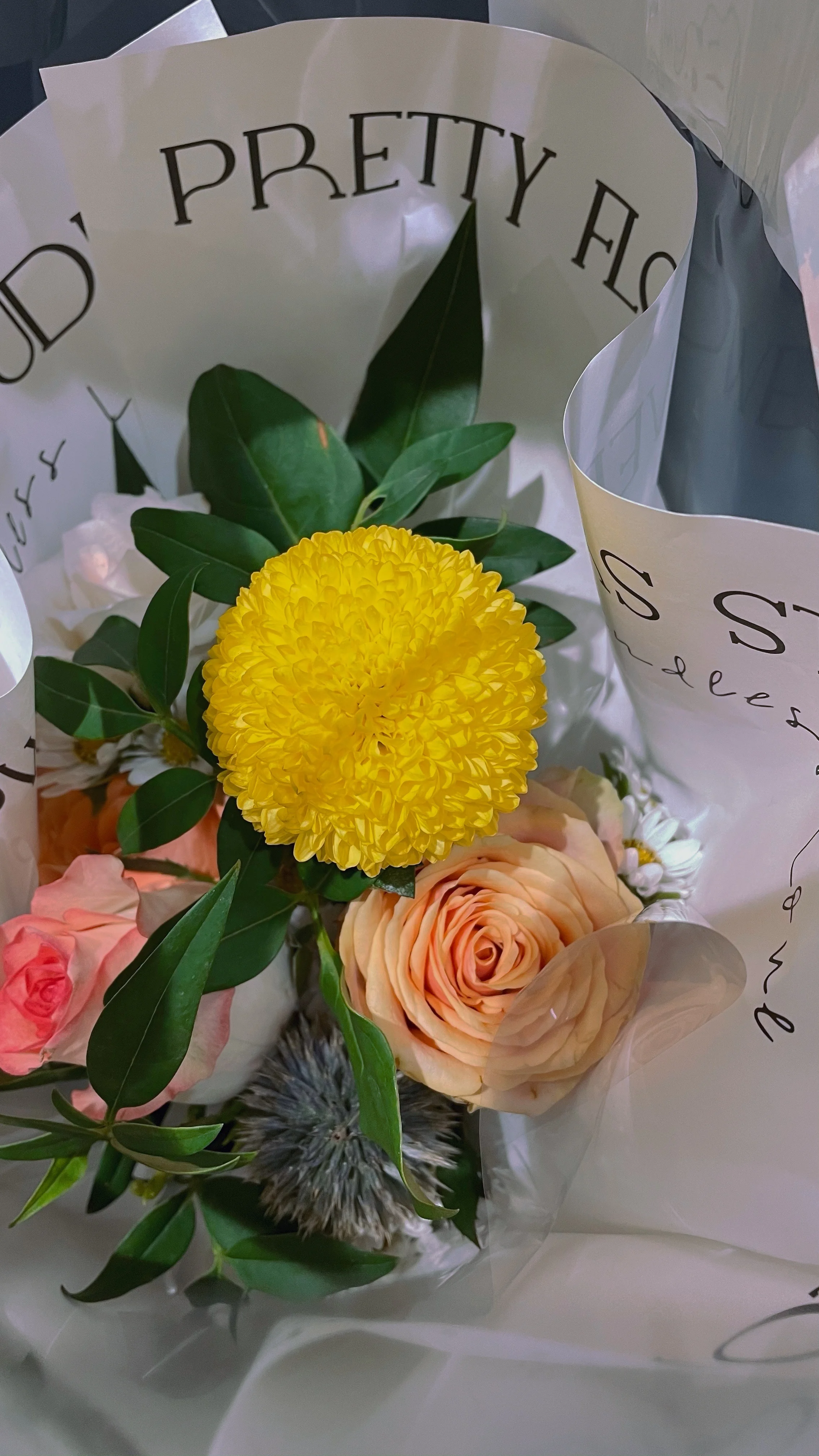 Yuhuiting flower Korean tote bag bouquet