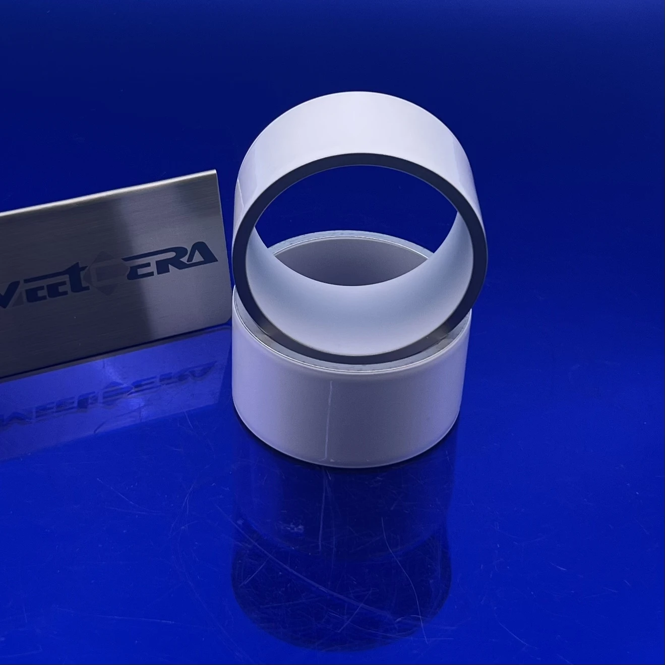 High precision surface polishing white wear resistant alumina metallized ceramic tube